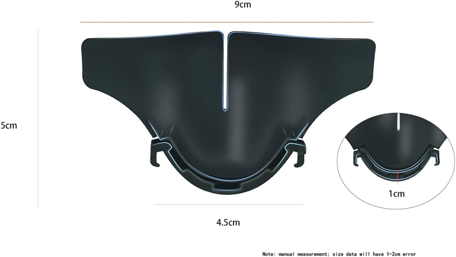 1 PCS VR Headset Soft Nose Pad for Quest 3, Anti-Leakage Nose Guard Silicone Blackout Cover Cushion ，VR Accessories with Enhanced Comfort and Durability (Black)