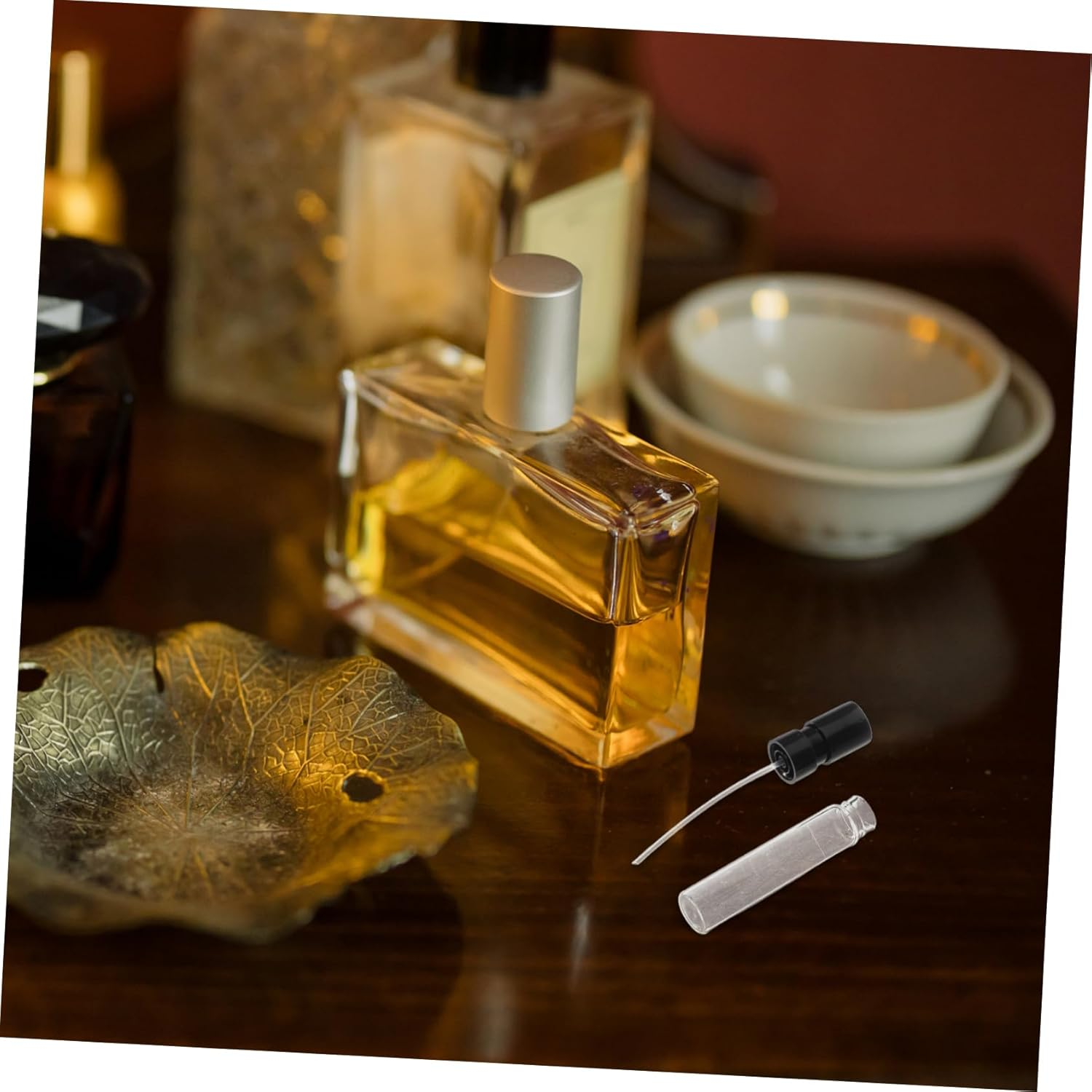 TOGEVAL Mini Glass Spray Bottles 10Pcs 2Ml Travel Perfume Bottle Refillable Fine Mist Atomizer Portable Sample Containers for Fragrance Essential Oils image number 5