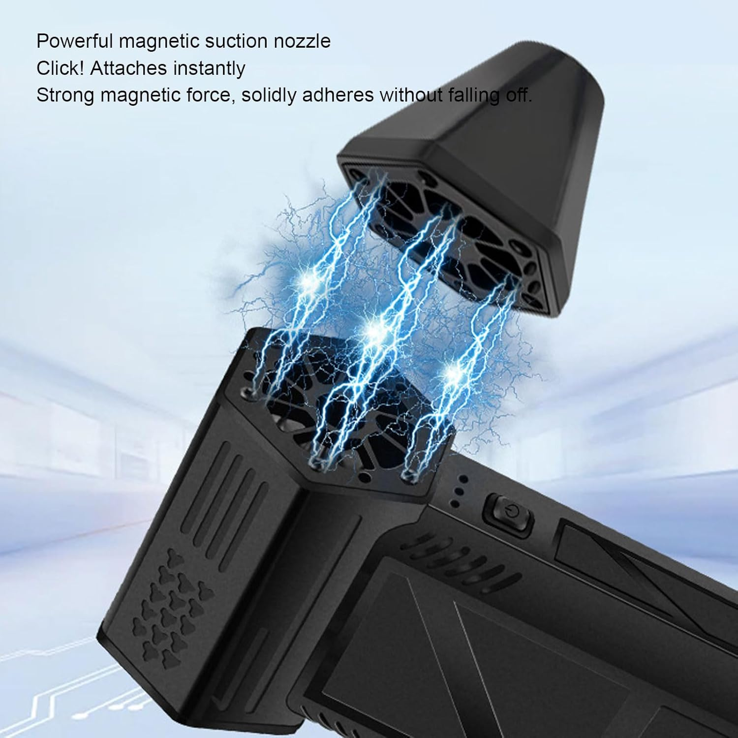 Electric Air Duster, 130,000RPM Car Dryer, 3 Gear Adjustable Jet Blower, Electric Cordless Leaf Blower for Patio Cleaning, Lawn Care and Car Drying image number 3