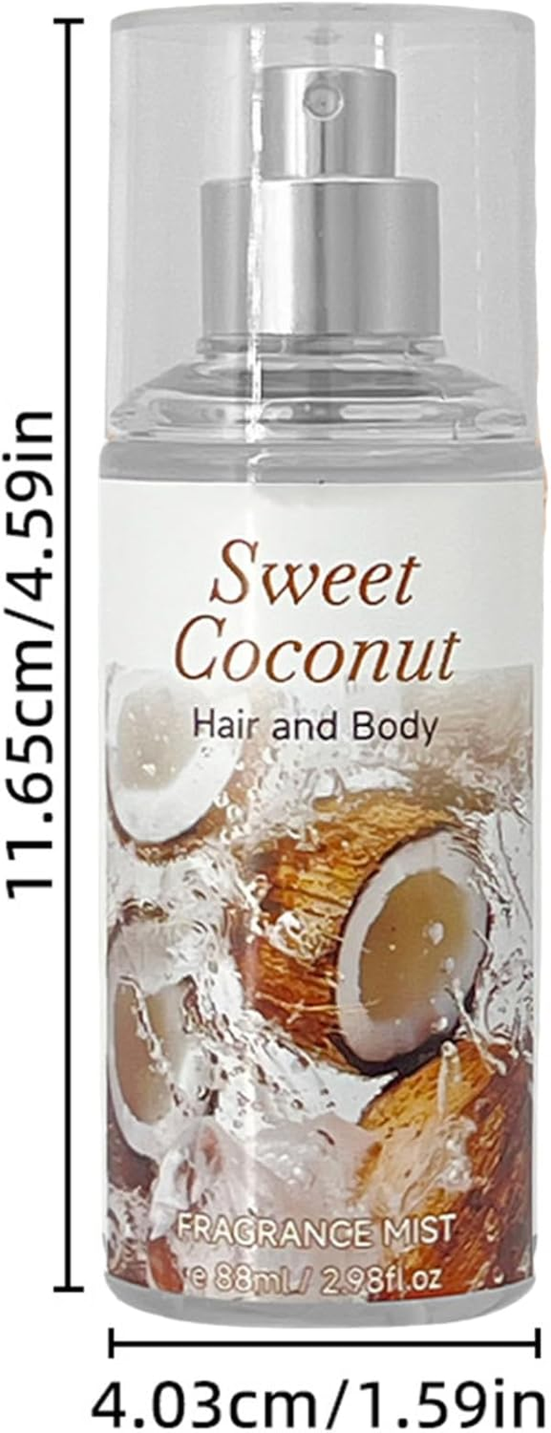 Lejafay Lightweight Perfume Mist for Women Alcohol Free Fragrance Spray Long Lasting Airy Fresh Scent for Daily Use Sweet Coconut One Size - Rose image number 3