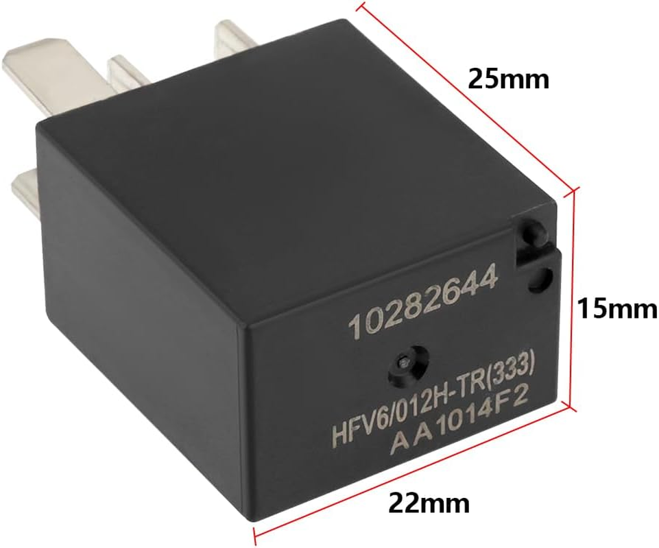 SING F LTD 2Pcs 12V 20A 4Pin HFV6/012H-TR New Energy Battery Car Air Conditioning Fan Relays Compatible with Lancia Compatible with Fiat Compatible with Alfa Romeo Black image number 4