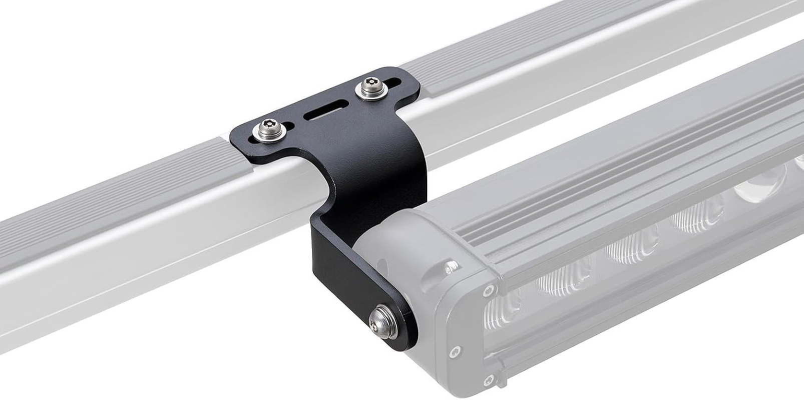 Rhino Rack LED Light Brackets for Pioneer Platform, Stainless Steel, Black Powder Coated image number 6