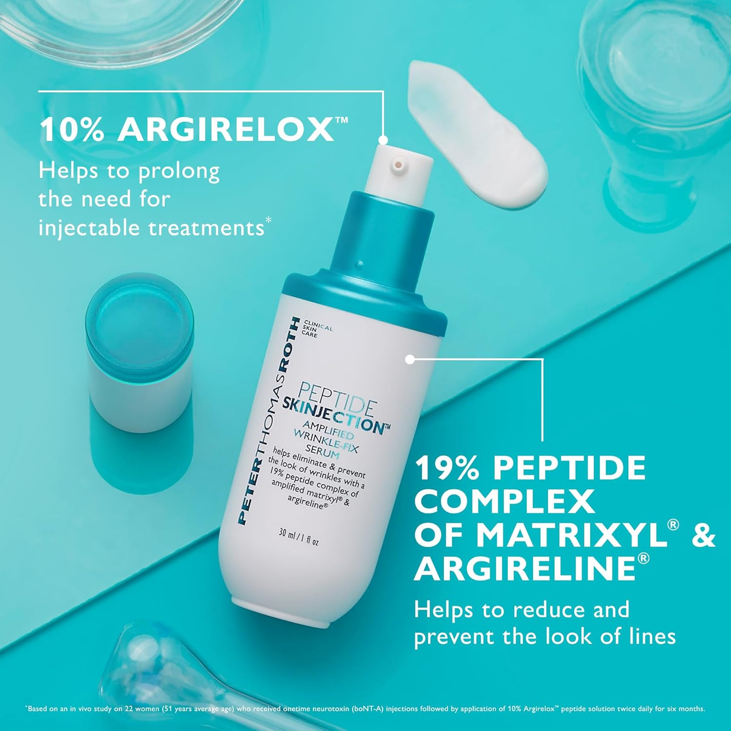 Peter Thomas Roth | Peptide Skinjection Amplified Wrinkle-Fix, Clinically Proven for Anti-Aging and Loss of Firmness, Matrixyl and Argireline, for All Skin Types