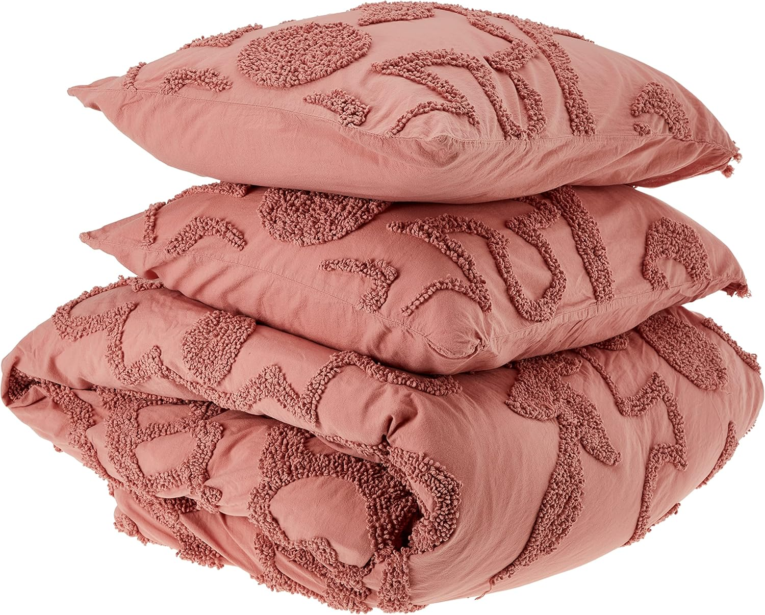 Linen House Rapallo Blossom QB Quilt Cover Set, Pink, Queen, 01703G845 image number 2