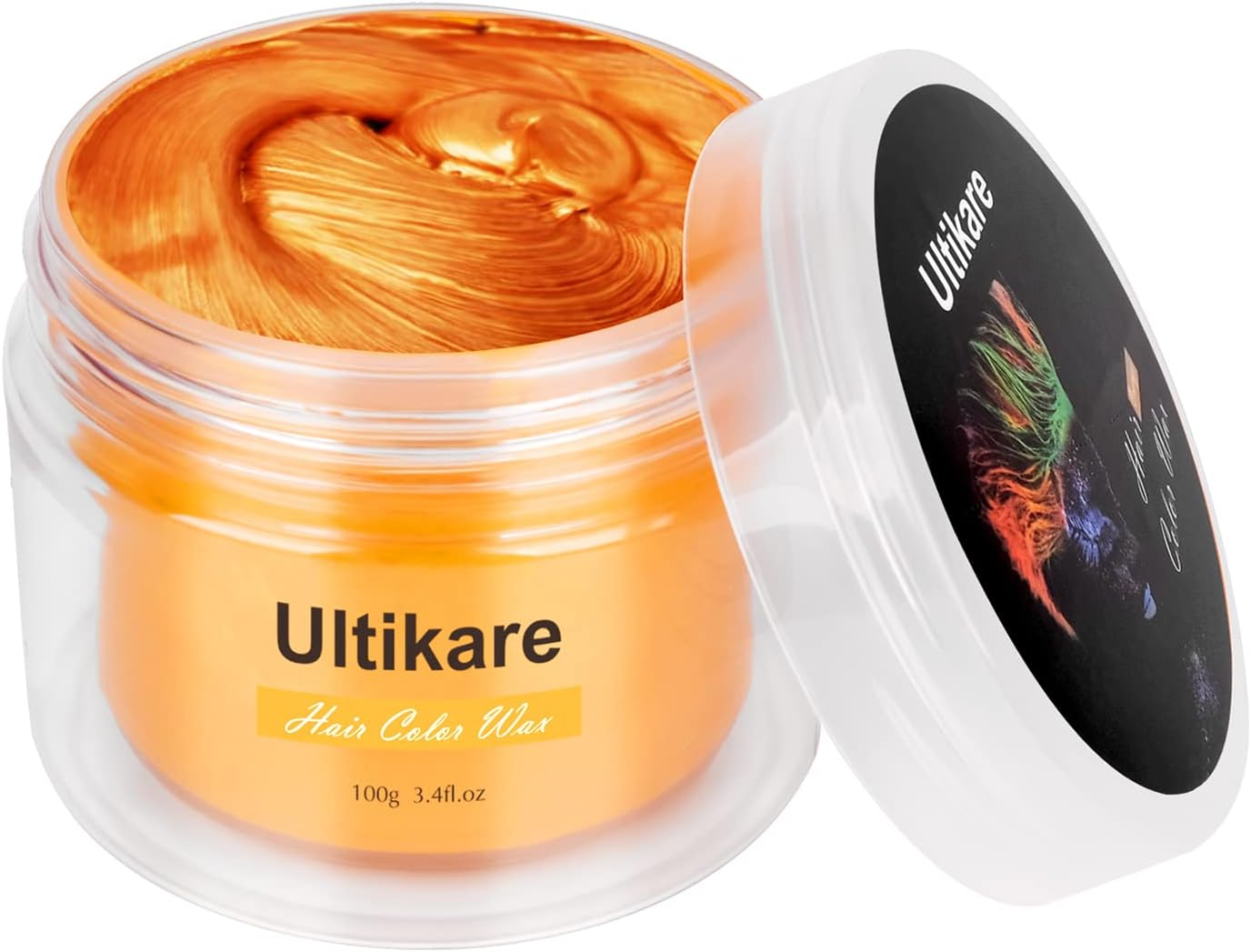 Temporary Hair Colour Cream, Ultical Hair Colour Wax Temporary Hair Wax Colour Instant DIY Cosplay for Carnival Christmas Halloween Parties for Men and Women (White)