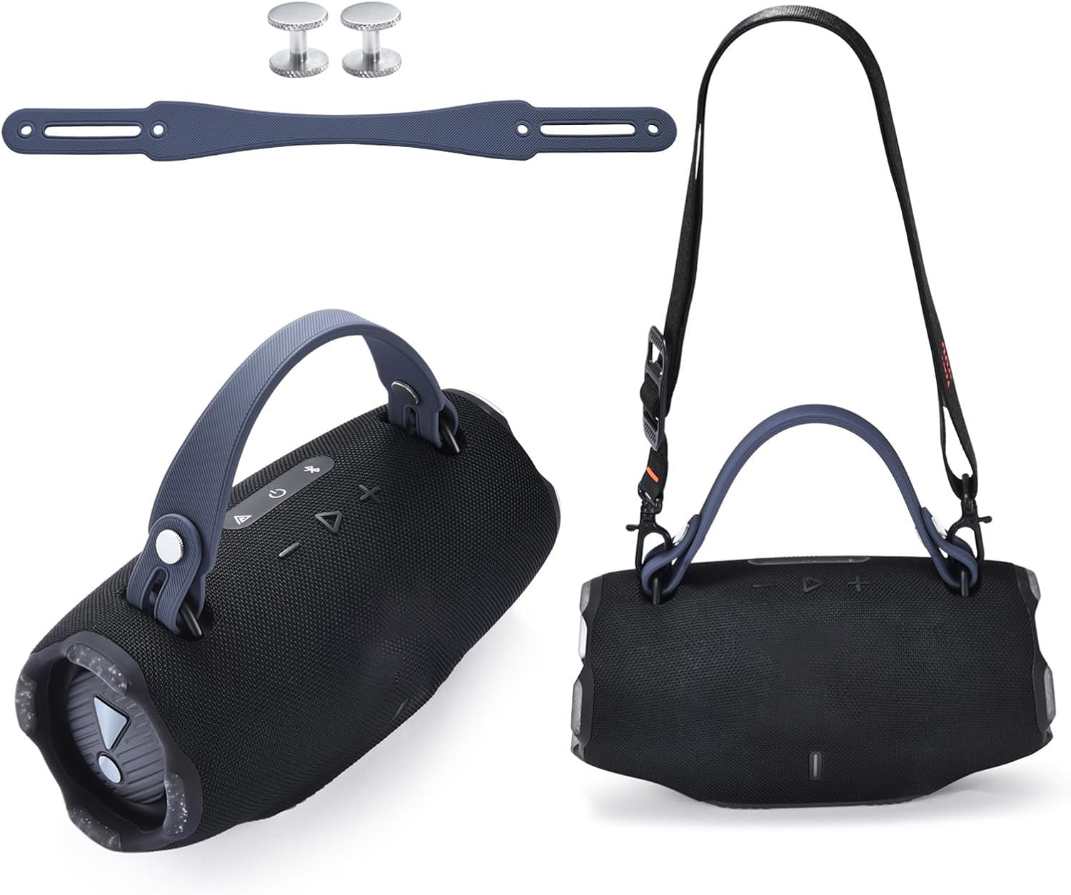 OURHZTB Speaker Handle Strap Removable Accessories Compatible for JBL Xtreme 4 / Xtreme 3 / Xtreme 2 Portable Bluetooth Audio Silicone Carrying Strap with Screws - Blue image number 4