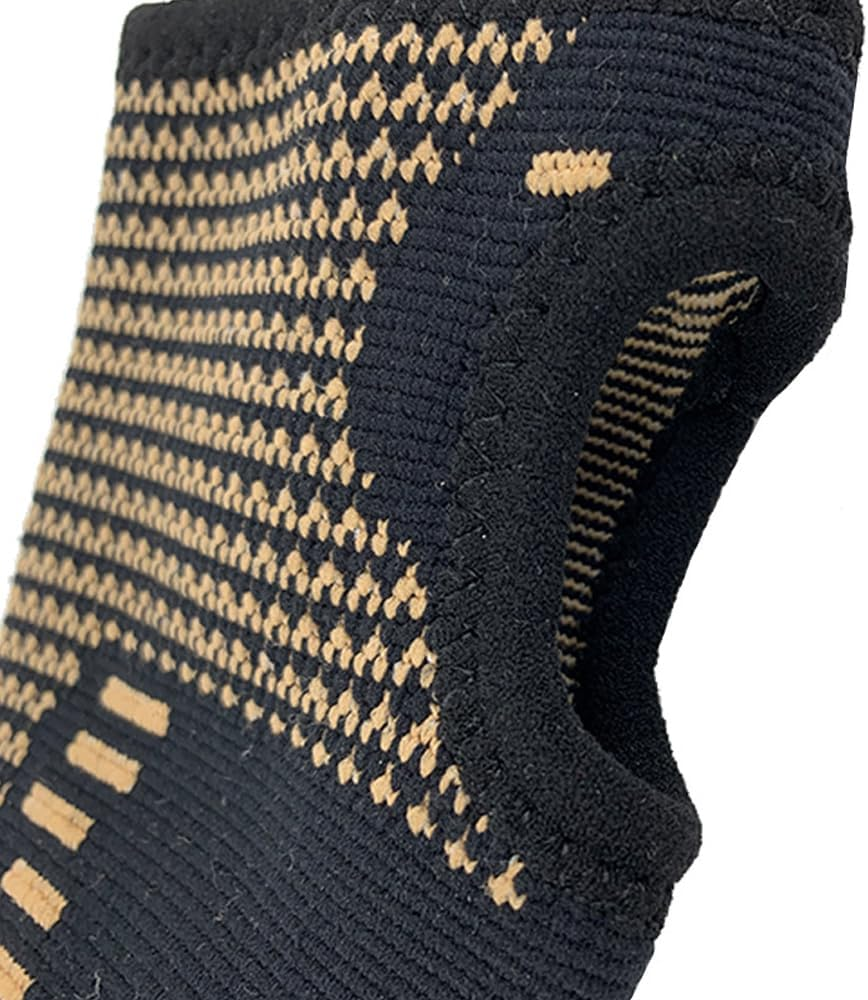 2X Copper Wrist Hand Brace Support Carpal Tunnel Sprain Arthritis Compression Glove L image number 2