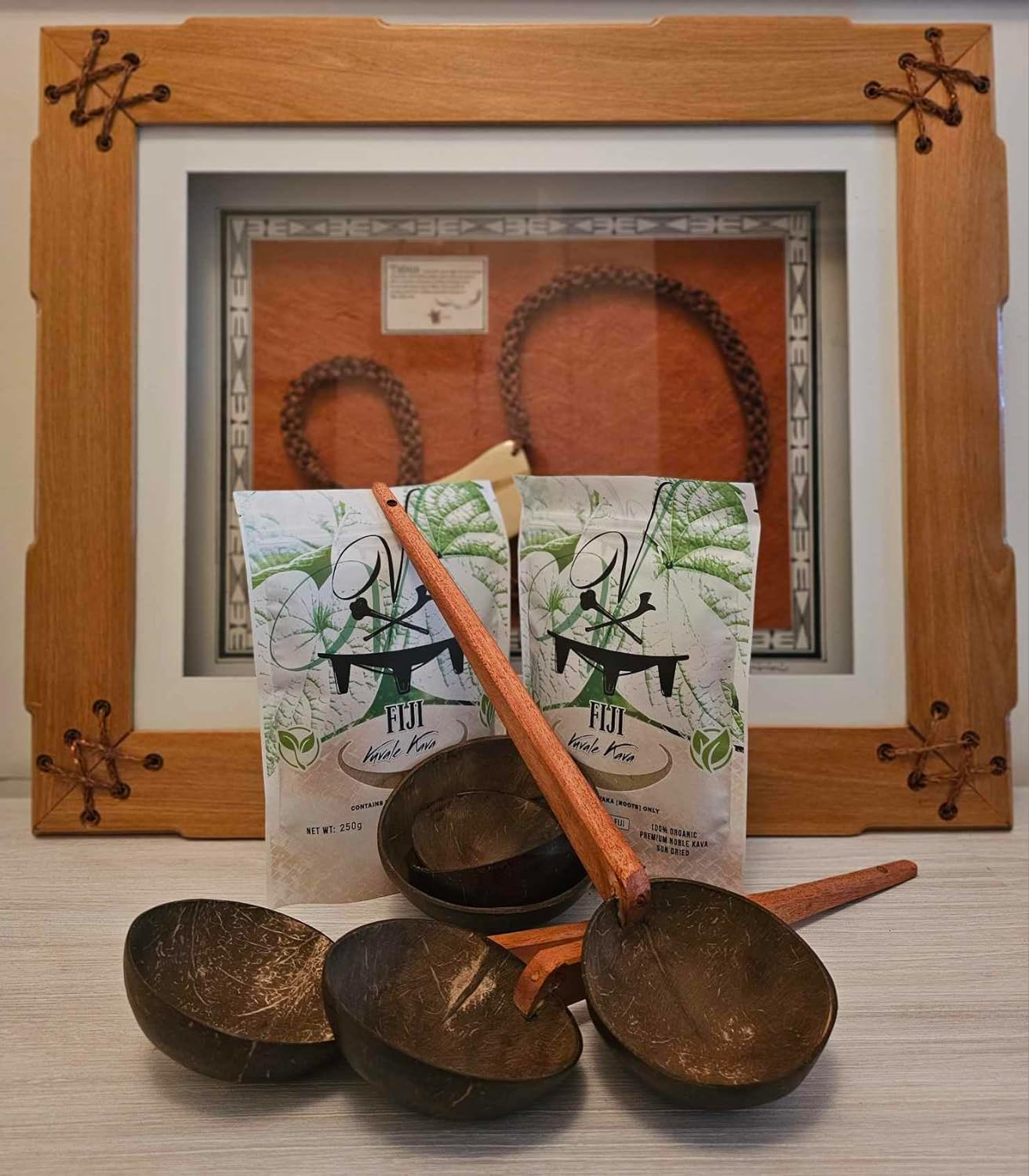 Fiji Vuvale Kava - Premium Noble Kava! Traditional Grind: 100% Organic, Fijian Root [Waka] Powder - 250G image number 1