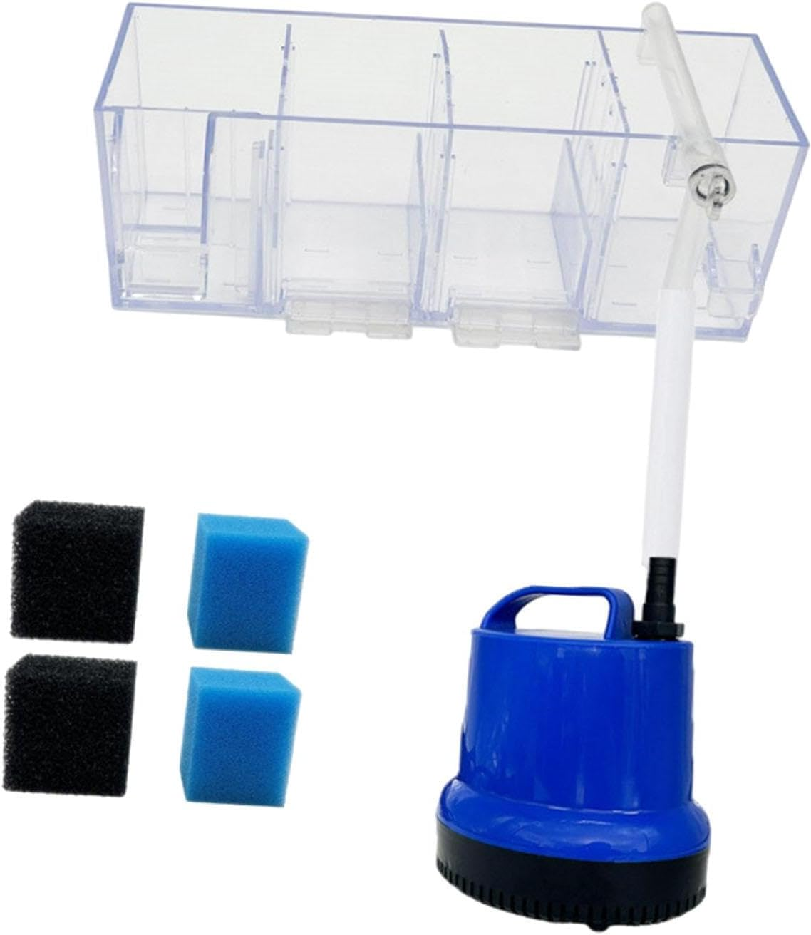Fenteer Fish Tank External Filter Box, Water Purifier,Easy to Install, Drip Flow Box,Filtration System Aquarium Hang on Back Filter, B