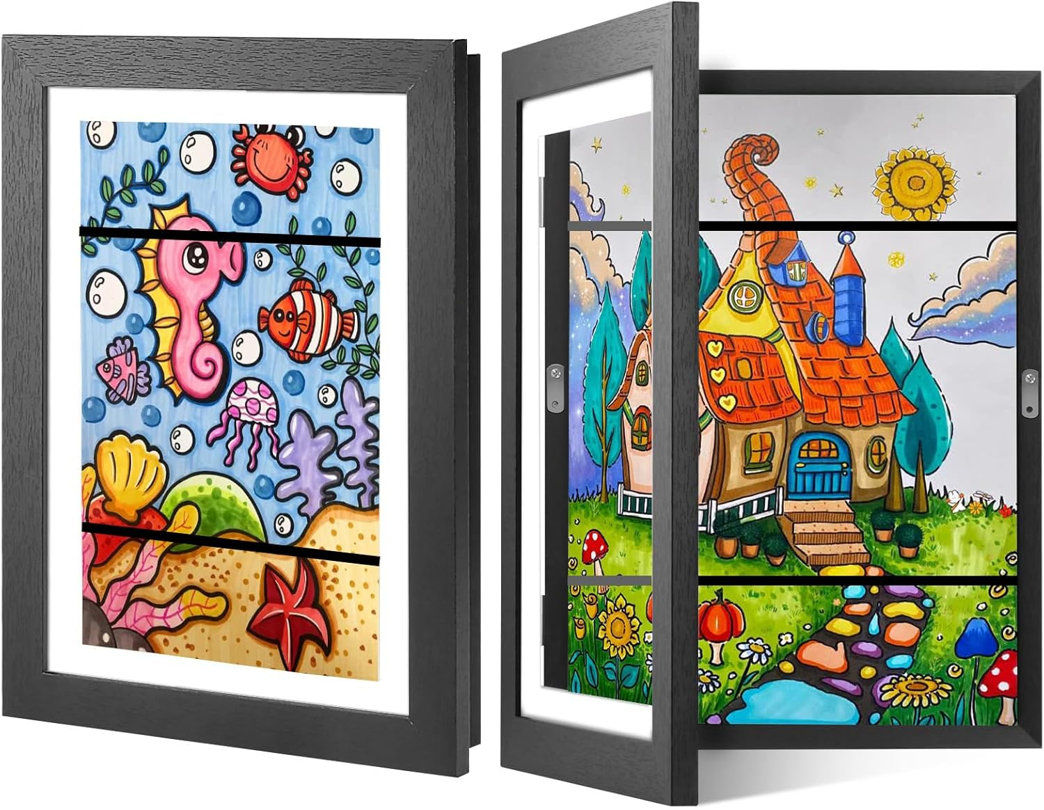 1PCS A4 Kids Art Frame - Durable Children'S Picture Frame for Displaying Artwork, Ideal for Home or School Use, Easy to Hang, Perfect for Boys and Girls image number 6