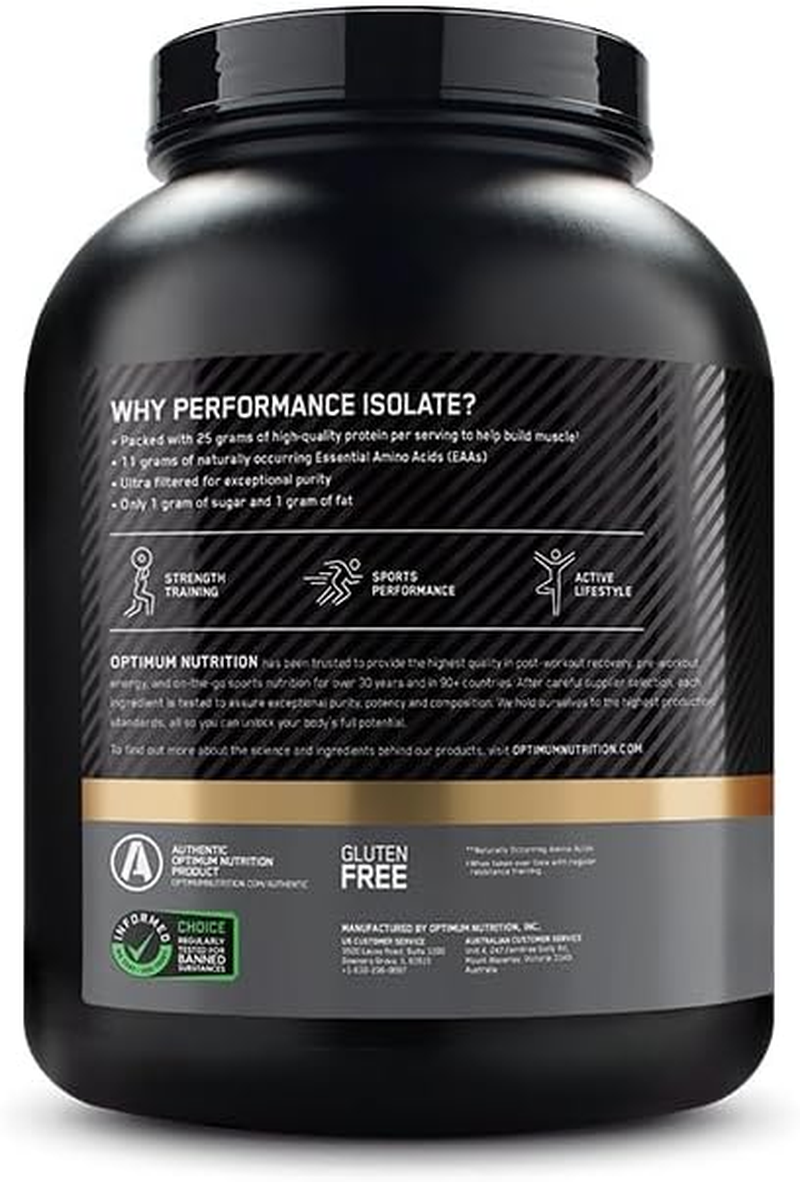 Optimum Nutrition Performance Isolate Vanilla Softserve 2.27 Kg