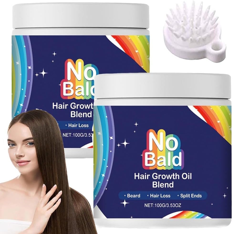 ANREPA 2 Pcs Hair Growth Oil Blend, Deep Repair Hair Mask, Repairs Dry Damaged Hair, Promotes Hair Growth, Unisex Adults, Earthy Scent, Beige image number 5