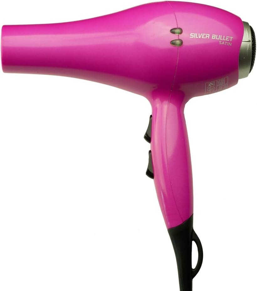 Silver Bullet Satin 2000W Hair Dryer, Pink