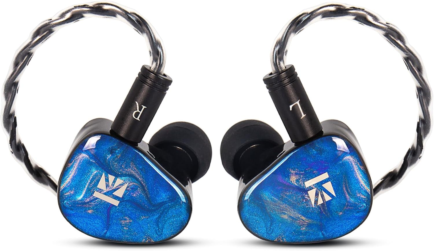 Keephifi KBEAR KB02 in Ear Monitors for Musicians,Wired IEM Earphones with 10Mm Elastic-Piece Bone Conduction&Beryllium-Plated Diaphragm DD Hybrid,Ultra Strong Bass,Dj Headphones for Stage,Vocals