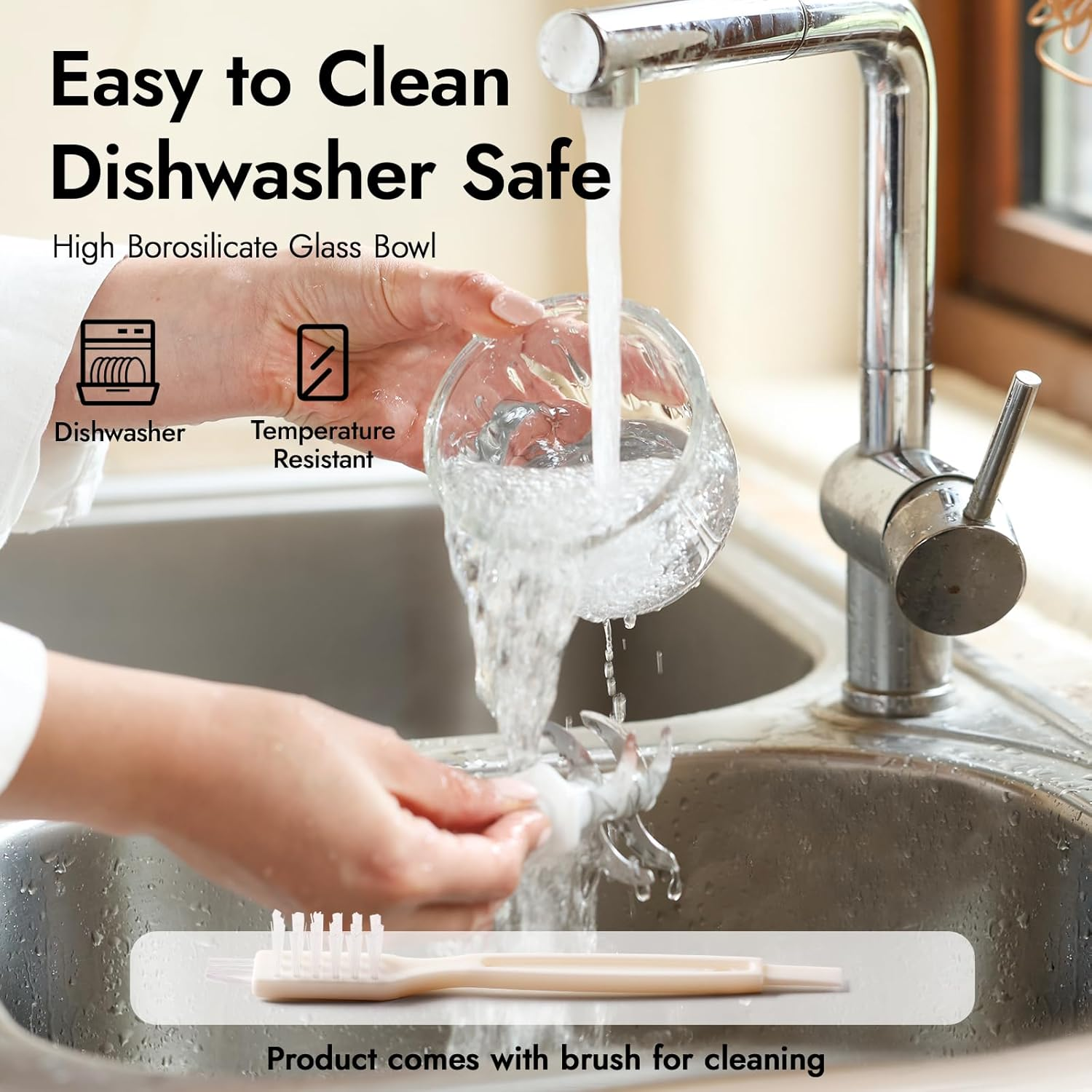 NCVI Baby Food Processor Set, Mini Baby Food Maker with 8 Stainless Steel Blades and Grinding Disc, Small Baby Puree Maker, Food Blender and Chopper for Weaning image number 2