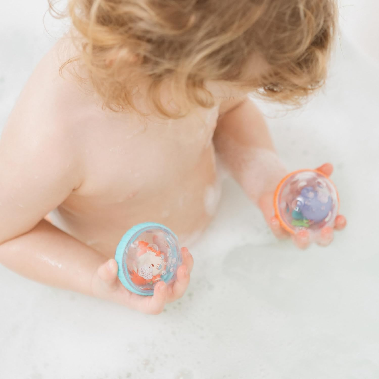 Nuby Floating Bubbly Buds Baby Bath Toy - Sensory Play | Easy to Hold | Easy Clean image number 3