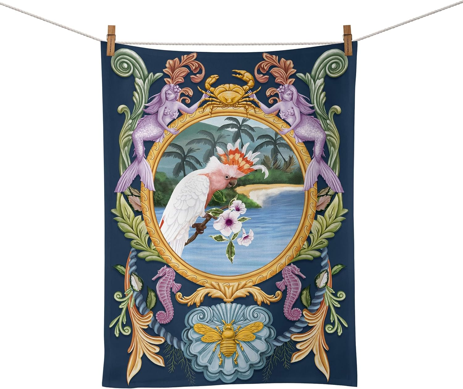 Travel Tea Towel, 55% Linen 45% Cotton, 440 X 640 Mm (Majestic Coast) image number 2