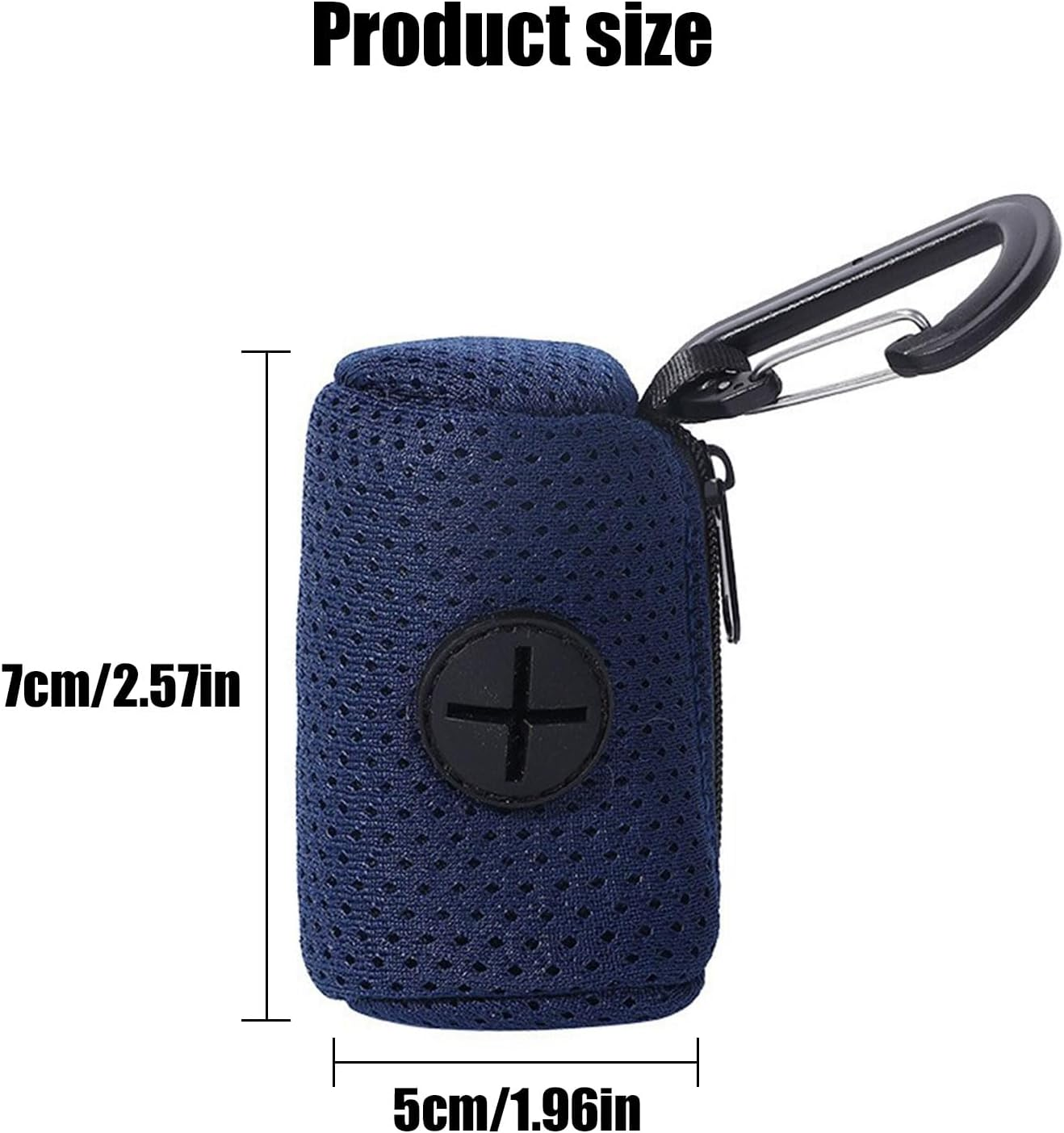 Xolixorium Dog Poop Bags Dispenser, Large Capacity with Mesh Fabric Attachment, Hangable Pet Supplies, Dog Waste Bag Holder with Zipper, Portable Dog Bag Dispenser image number 2