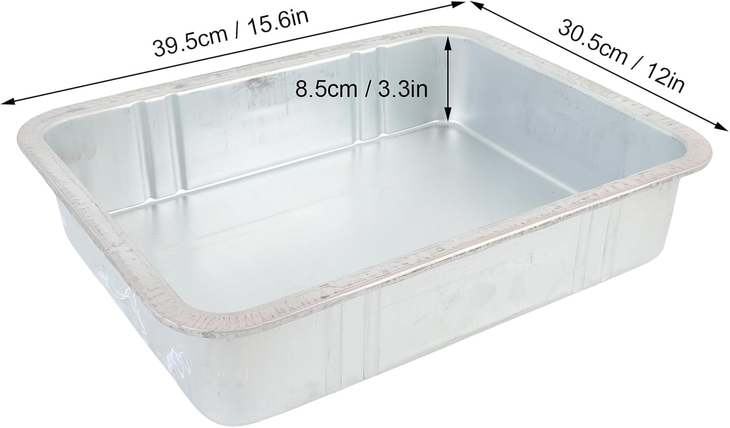 Steel Oil Drain Pan, Made from Galvanized Steel Steel Oil Drip Pan, Rustt Resistant Large Drip Tray Oil Catch Pan Replacement for Automotive and Motorcycle Maintenance (8L) image number 3