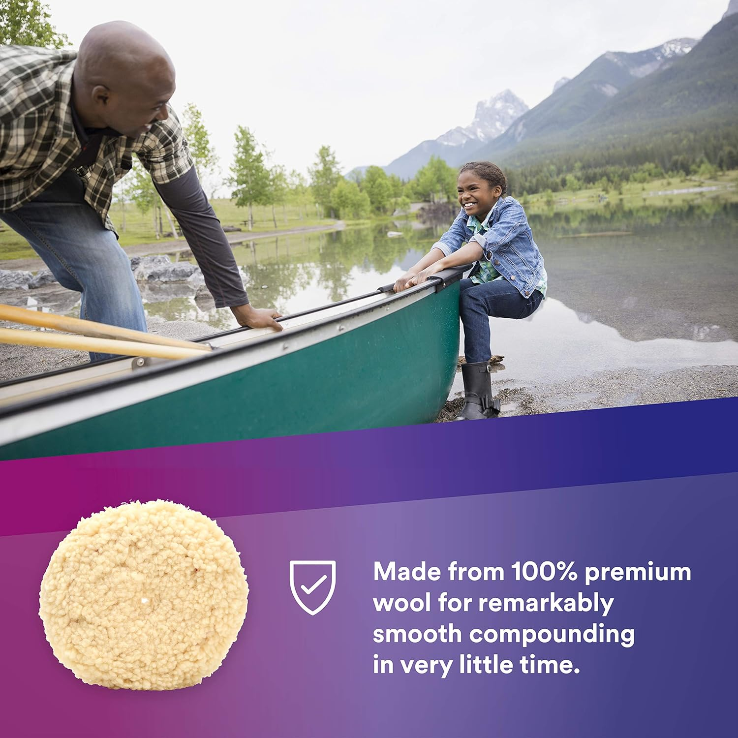 3M 05719 Perfect-It Wool Compounding Pad image number 4