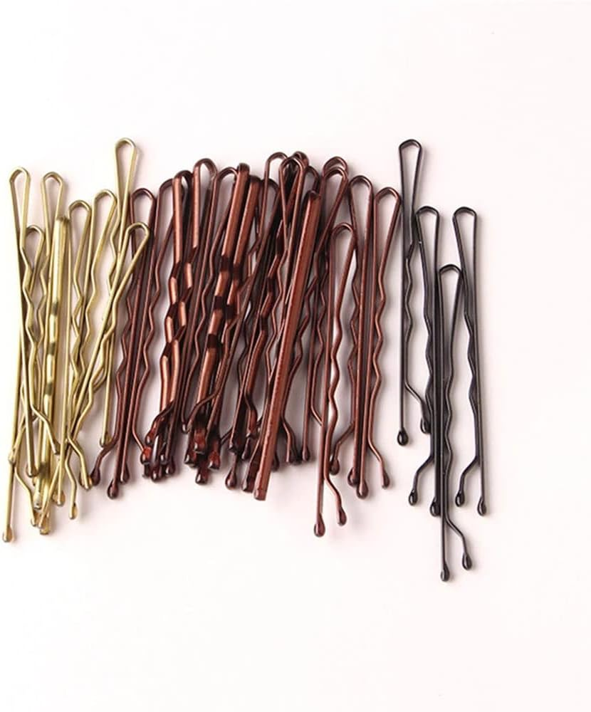 150Pcs Bobby Pins Hairpins Hair Grips Fringe Holder Salon Hairdressing Barrette Coffee image number 4