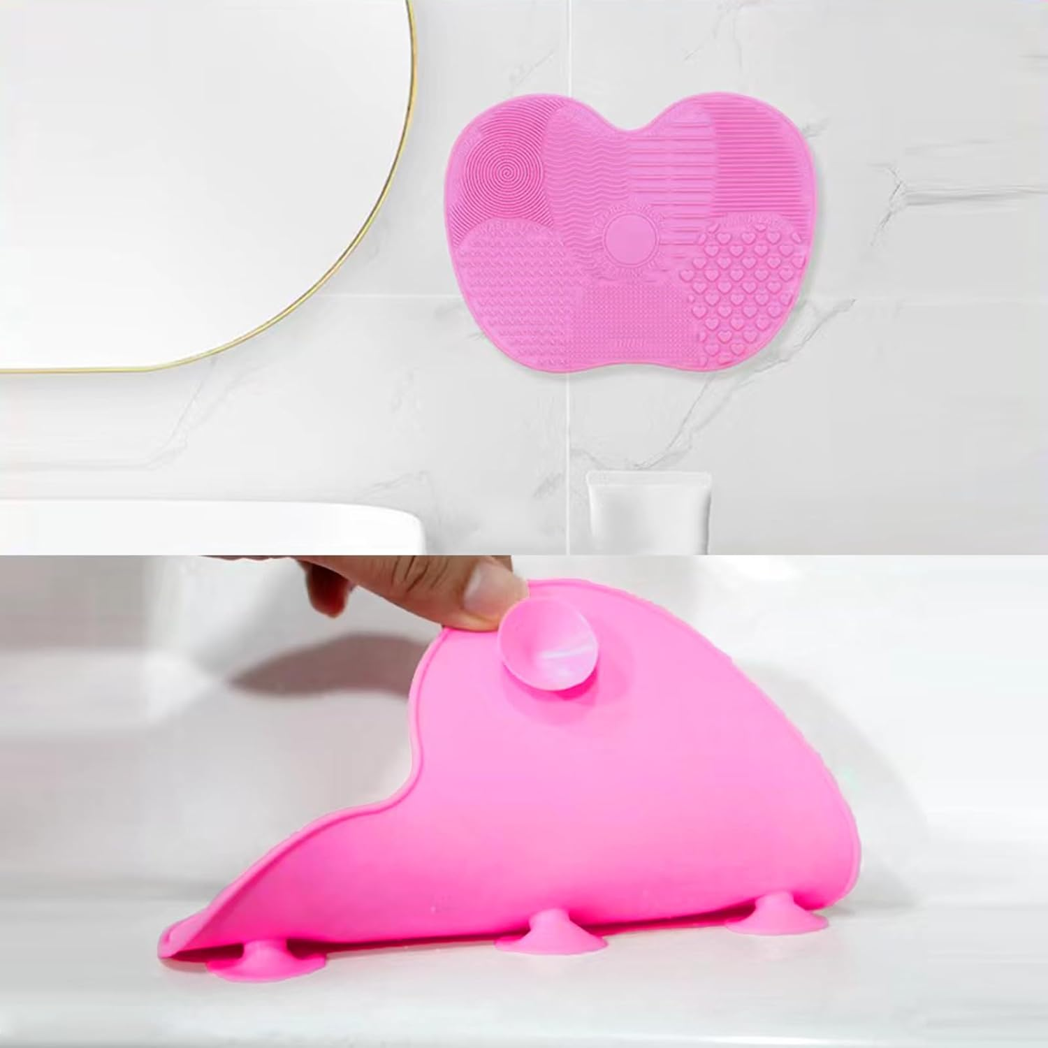 Silicone Make-Up Brush Cleaning Pad, Brush Cleaner, Brush Cleaning, Thorough Deep Cleaning, Gentle Bristle Care and High Dirt Absorption, Perfect Care for Your Make-Up Brushes image number 3