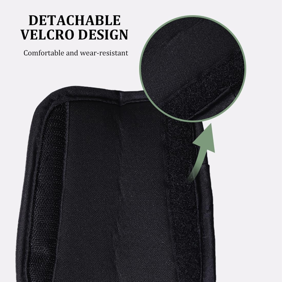 Seat Belt Pads for Baby Car Seats and Child Seats - Set of 3 in Grey, Fastening with Velcro Fastening, Dimensions 13 X 6 Cm, for Extra Comfort and Protection image number 4