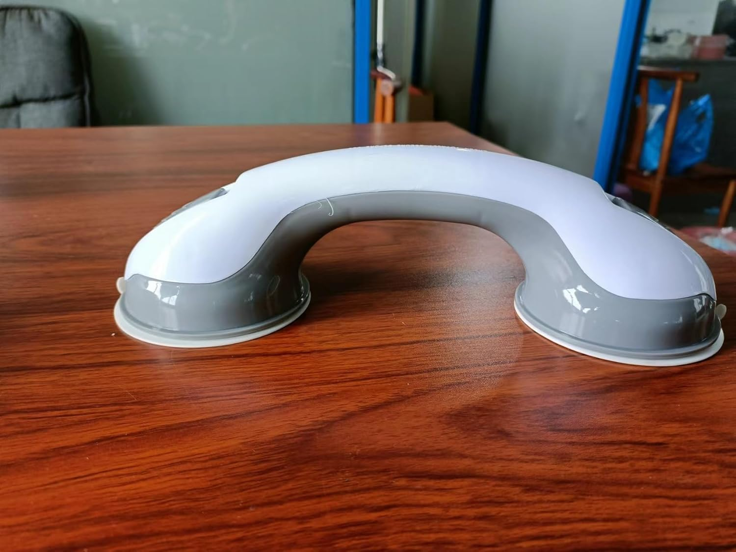 12 Inch Shower Grab Handles,2 Pcs Grab Rails for Bathroom with Suction Cup,Shower Handles for Elderly Disabled Injured (Gray, One Size) image number 1