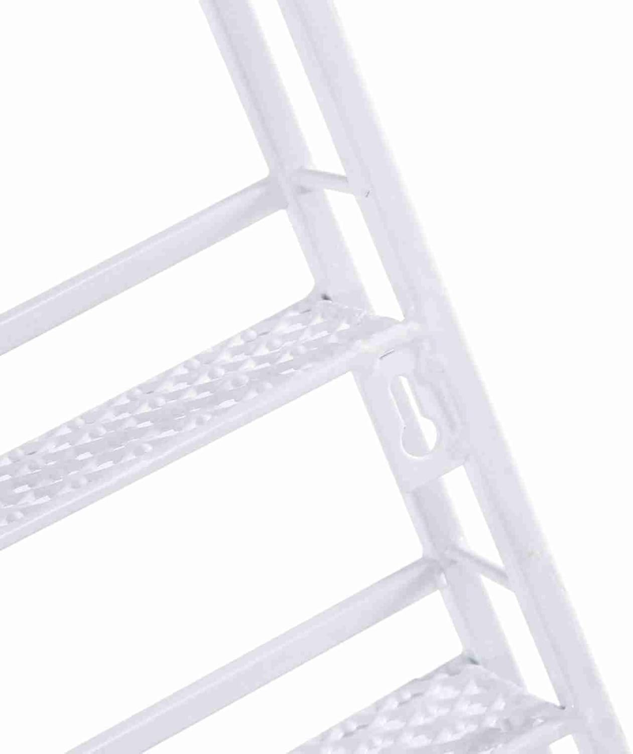 6 Tiers Polish Wall Rack Organizer Nail Display Shelf Stand 180 Bottles Storage Metal Durable (White)