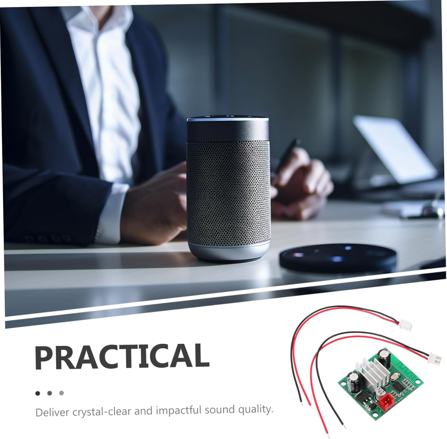 CIYODO 30W Wireless Subwoofer Amplifier Board Audio Receiver Module for Home Theater Dual-Channel Digital Amplification Stable Connection For image number 1