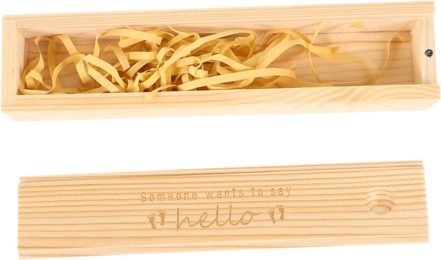 Elegant Wooden Pregnancy Test Box Delicate Announcement Keepsake Container Newborn Box