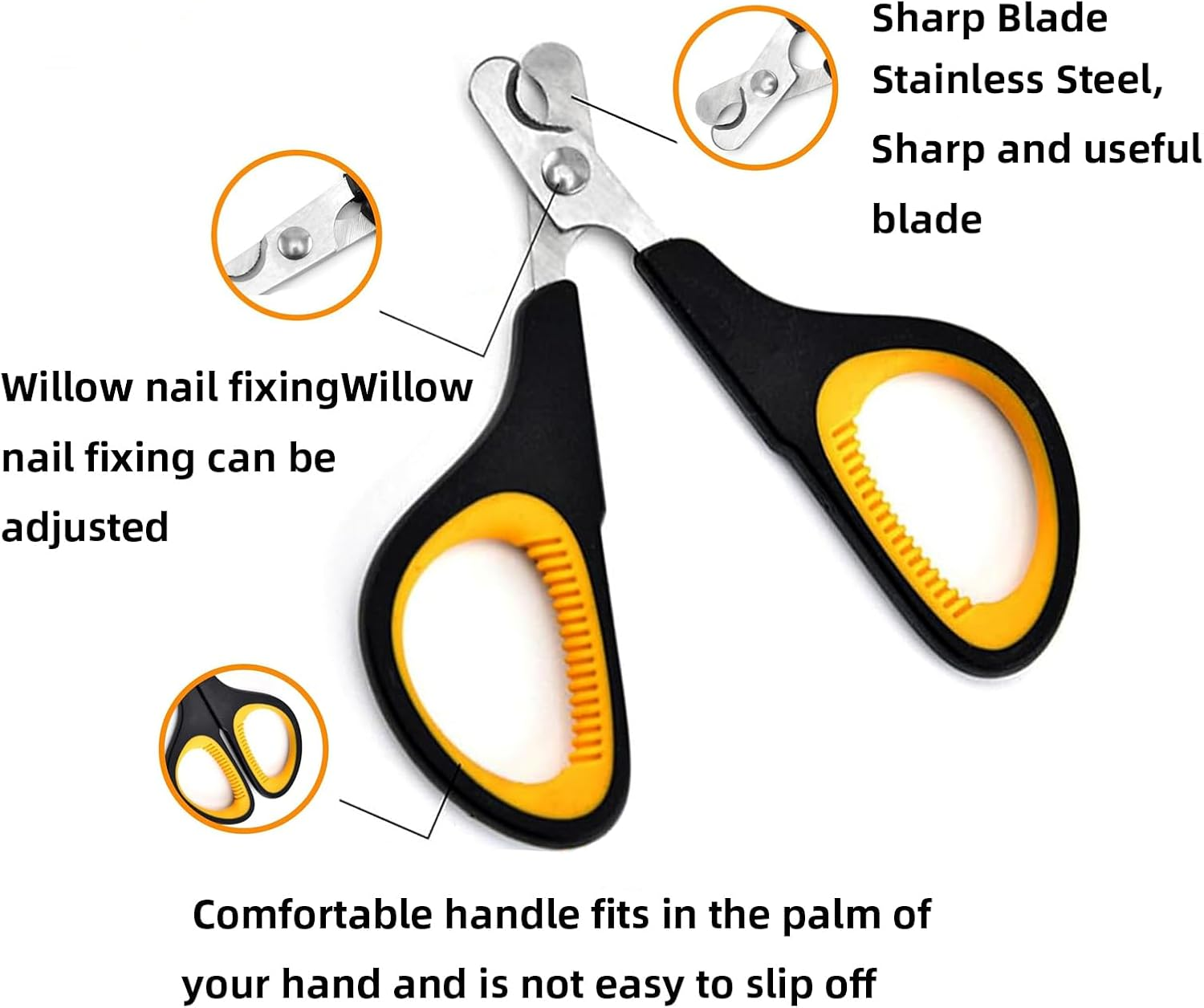 Luojinluoda Cat Nail Clippers, Cat Claw Clippers & Cat Nail Cutters - Safe Small Dog Nail Clippers, Pet Nail Clippers for Puppies, Kittens, Birds, Rabbits, Hamsters, Ferrets, Hedgehogs & Small Animals image number 3