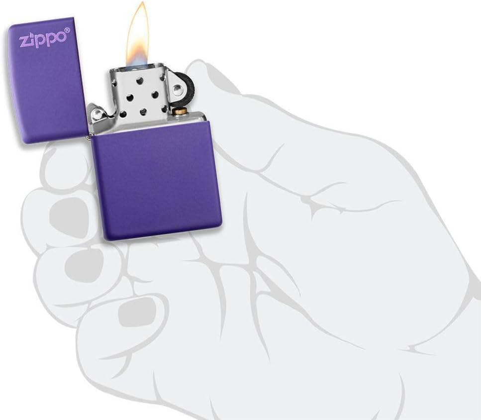 Zippo Classic Purple Matte Lighter image number 3