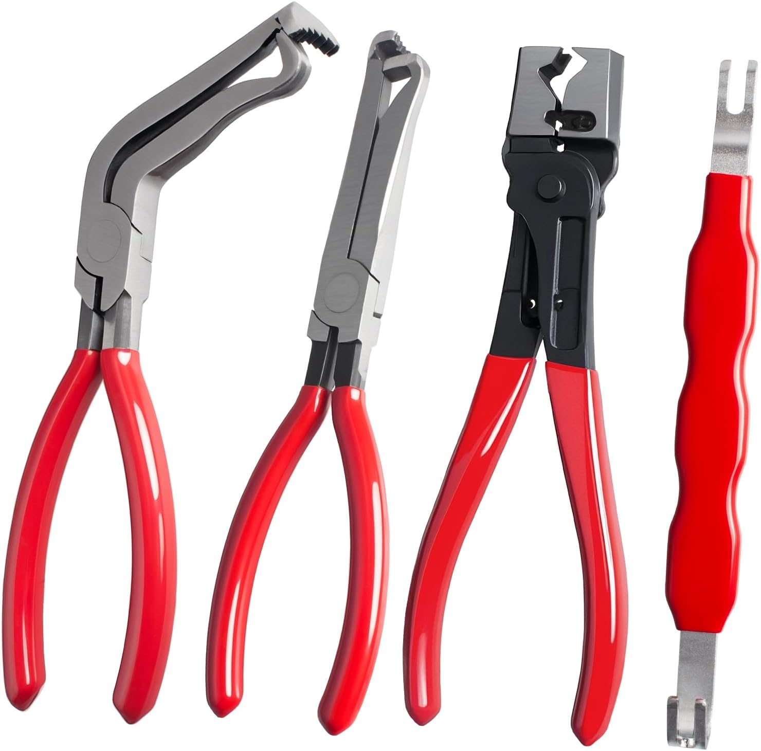 4 Pieces Electrical Disconnect Pliers for Cars, Electrical Connector Separator Tool and Automotive Electrical Connector Disconnect Pliers