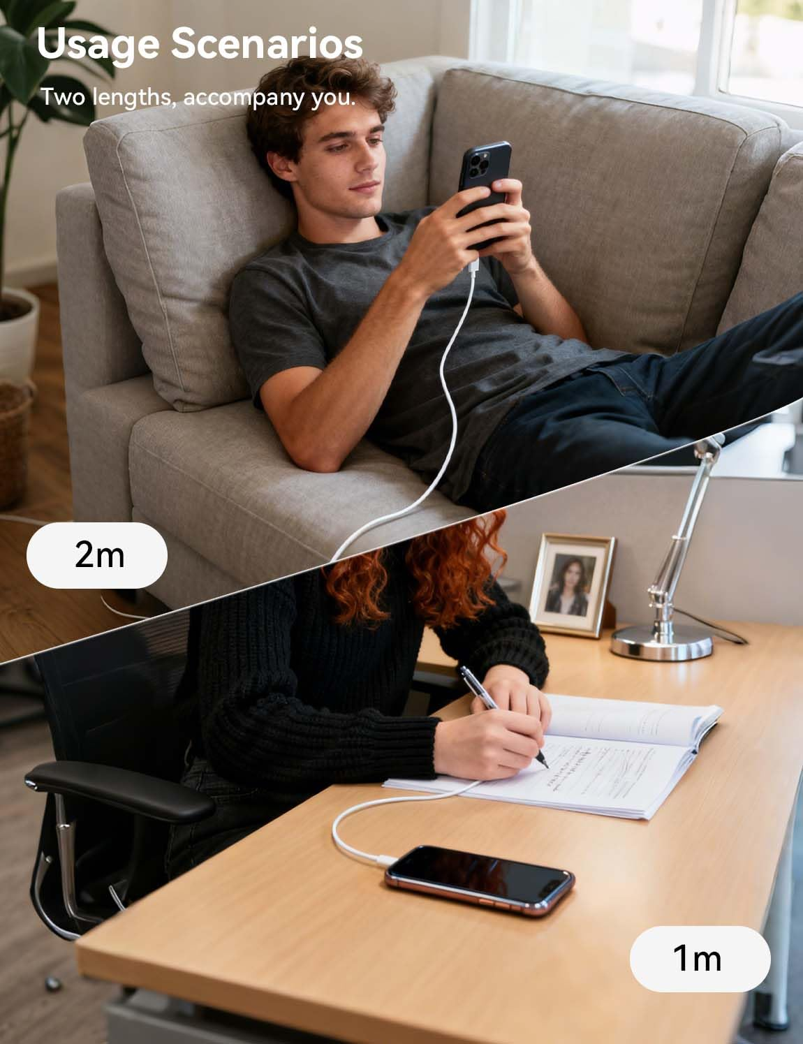 MAS CARNEY USB a to USB C Cable 3FT, Fast Charging Cable 2.4A, for Iphone 17/16/15, Samsung Galaxy A17 A16 A15 A26 A36 A56, S25 S24 S23 S22 S21 S20 S10 Note 20, Moto, Tablet, PS5, Switch - White image number 1