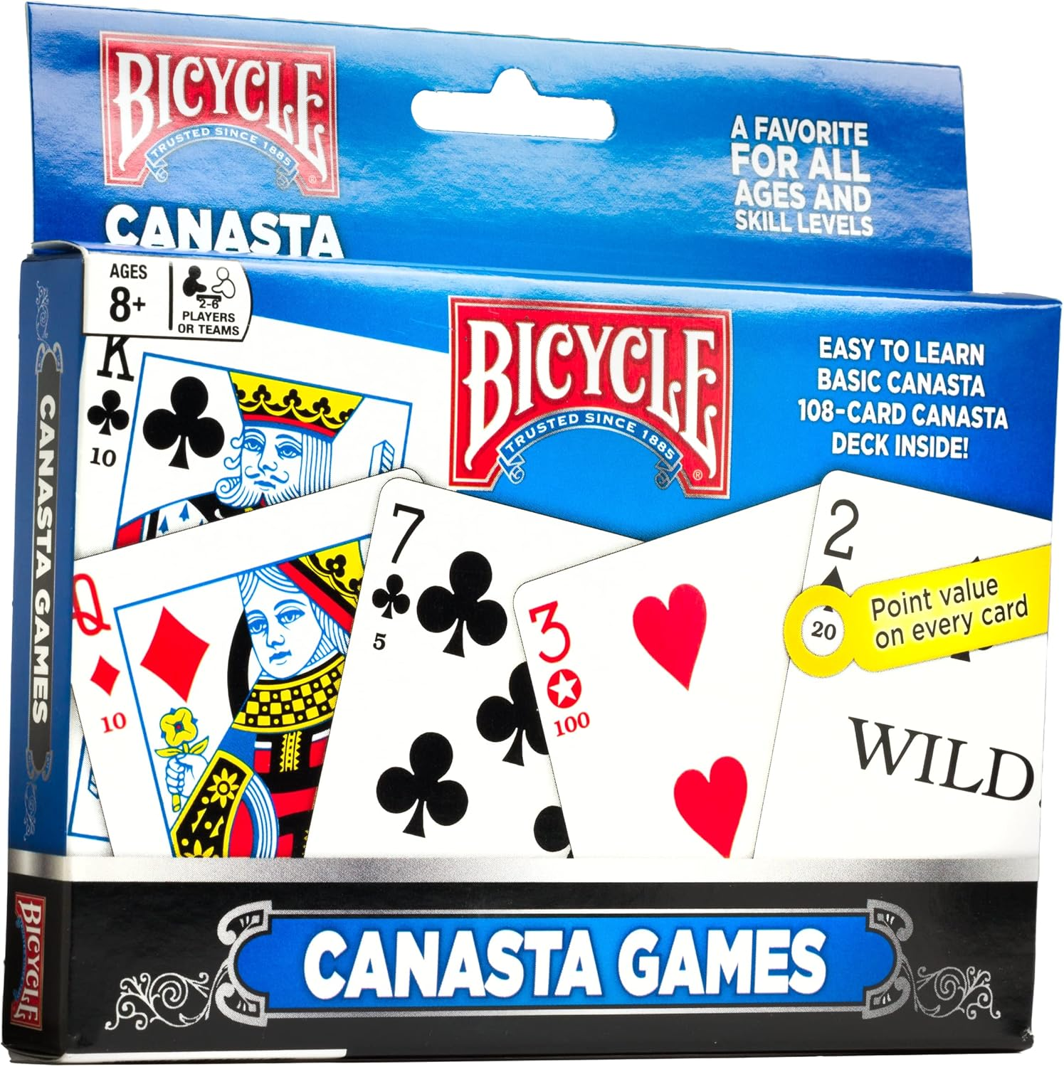 Bicycle Canasta Games Playing Cards image number 4