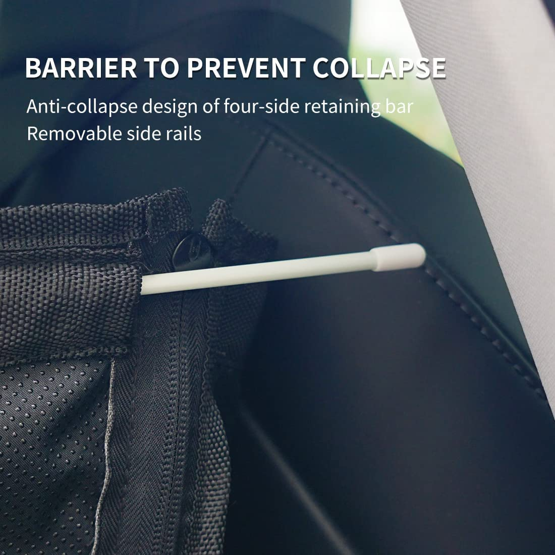 Dog Car Single Seat Cover Pet Travel Carrier Liner Mat Backseat Protector Trunk Seat Protect Cusion Safety for Dogs Cats Black image number 2