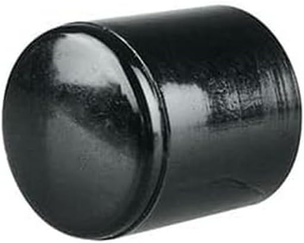 Romak 33926 External Fitted Plastic round Chair Tips, 13 Mm Size, Black, Pack of 100