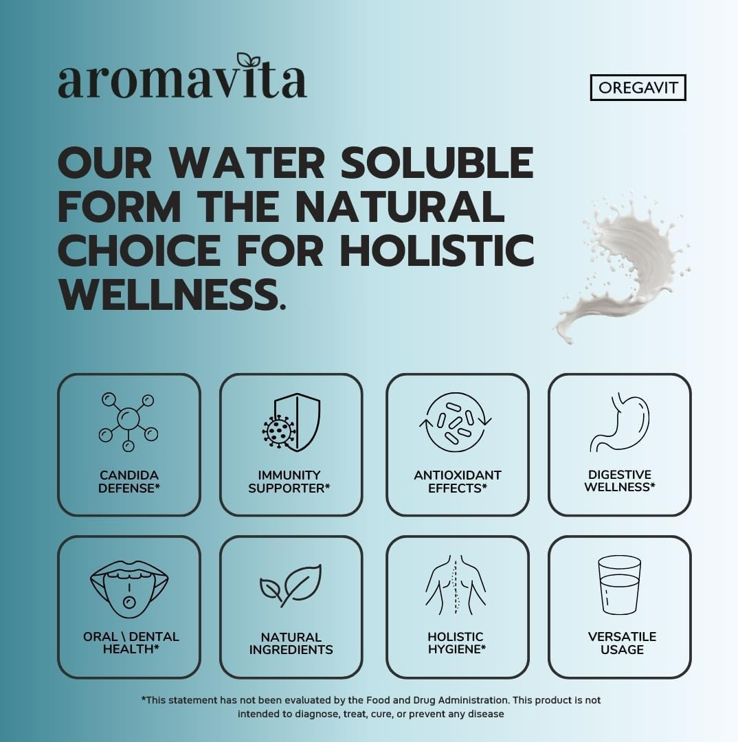 Water Soluble Wild Oil of Oregano Oil 50Ml/1,7Oz Promotes Clean Teeth * Healthy Gums * Good Breath * Immune Boosting * Healthy Digestive and Elimination Function * Daily Mouthwash*Ideal for Nebulizer image number 3