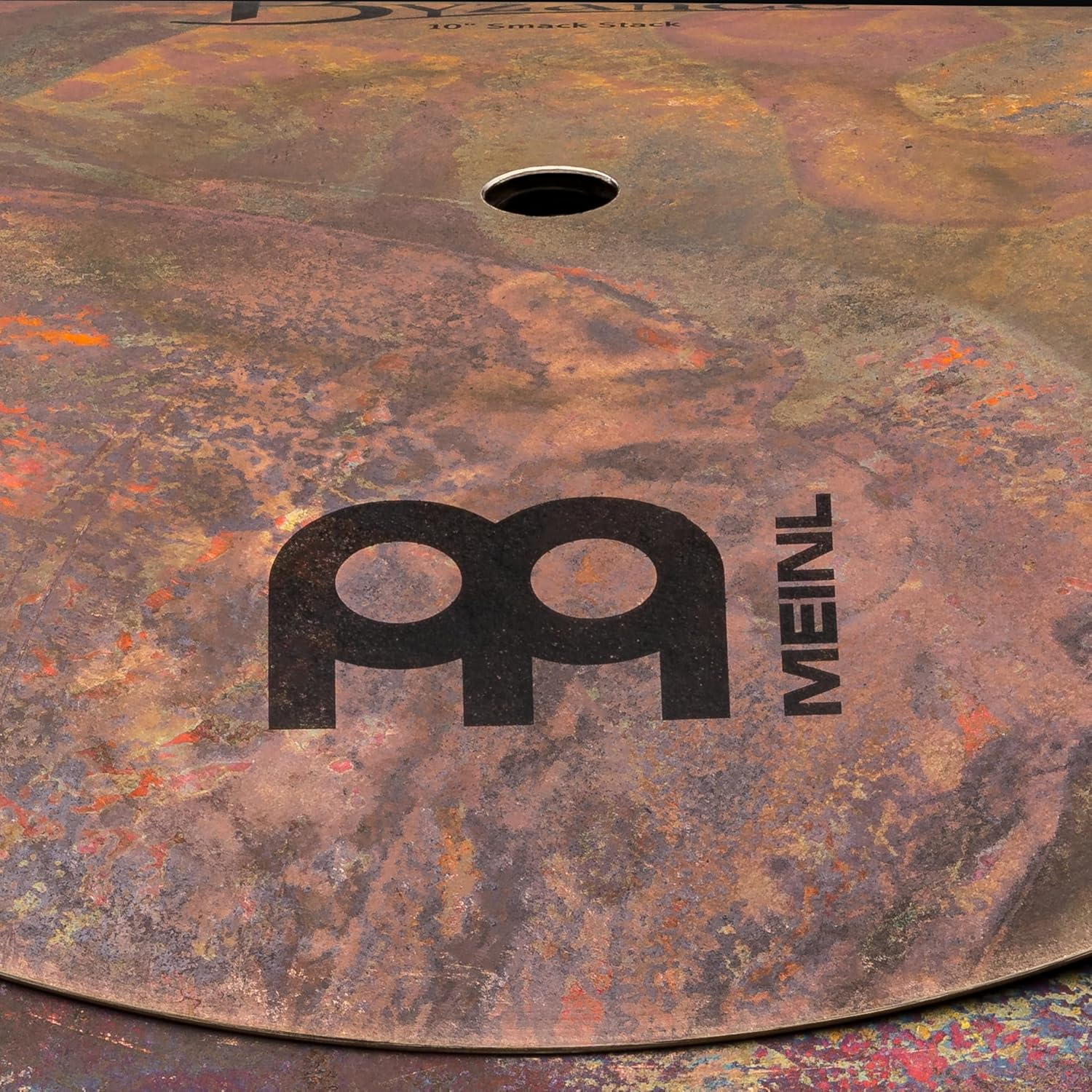 Meinl Cymbals Byzance Vintage 10/12/14 Inch Smack Stack Cymbal (Video) for Drum Set (35,56Cm) B20 Bronze, Raw Finish (B024VSM) image number 2