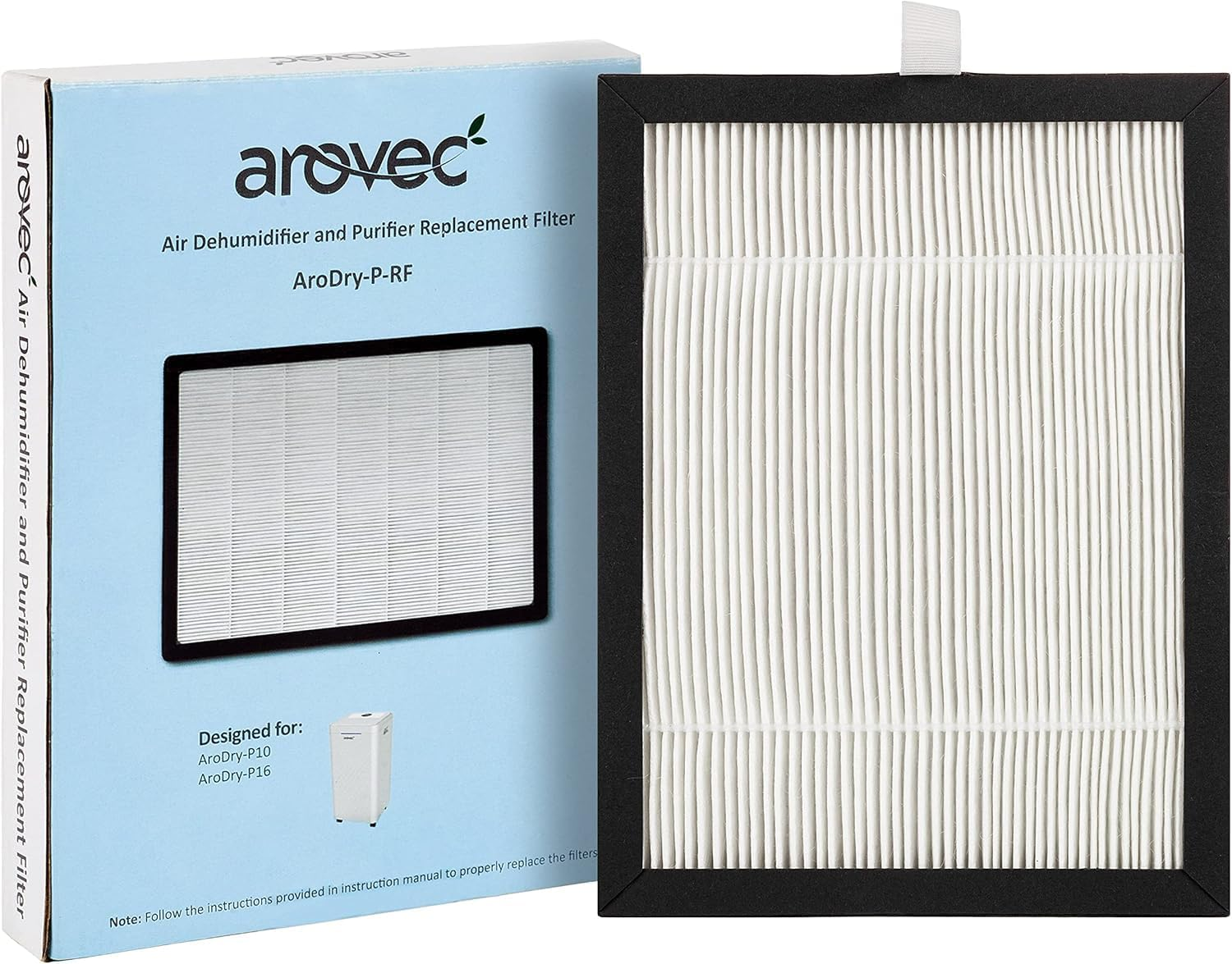 AROVEC HEPA & Carbon Replacement Filter for Arodry-P10 & P16 Dehumidifier and Air Purifier | Removes Germs, Smoke & Dust from Home, Bedroom, Baby Room and Kitchen image number 1