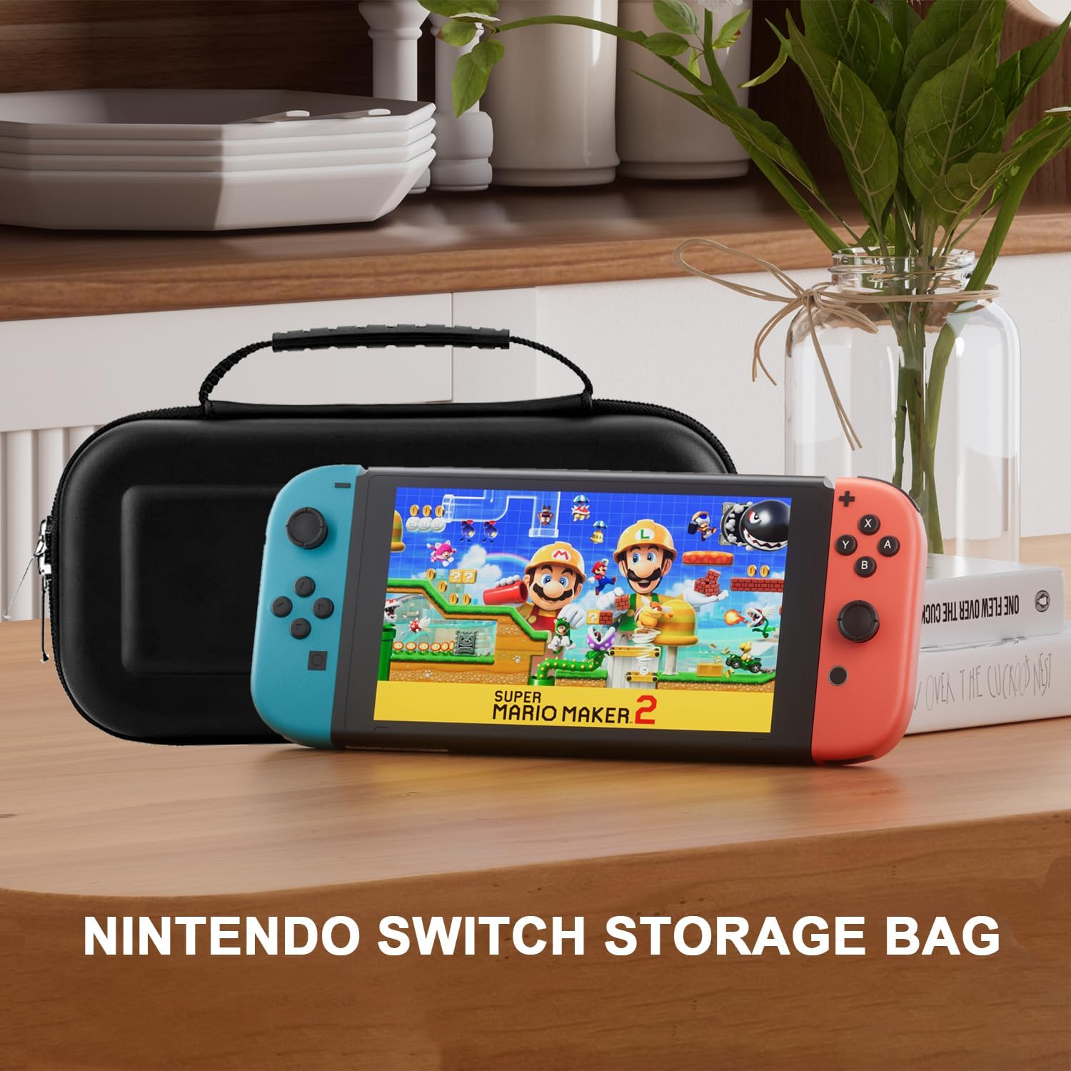Carry Case for Switch OLED and for Nintendo Switch with 20 Game Cards Holder image number 1