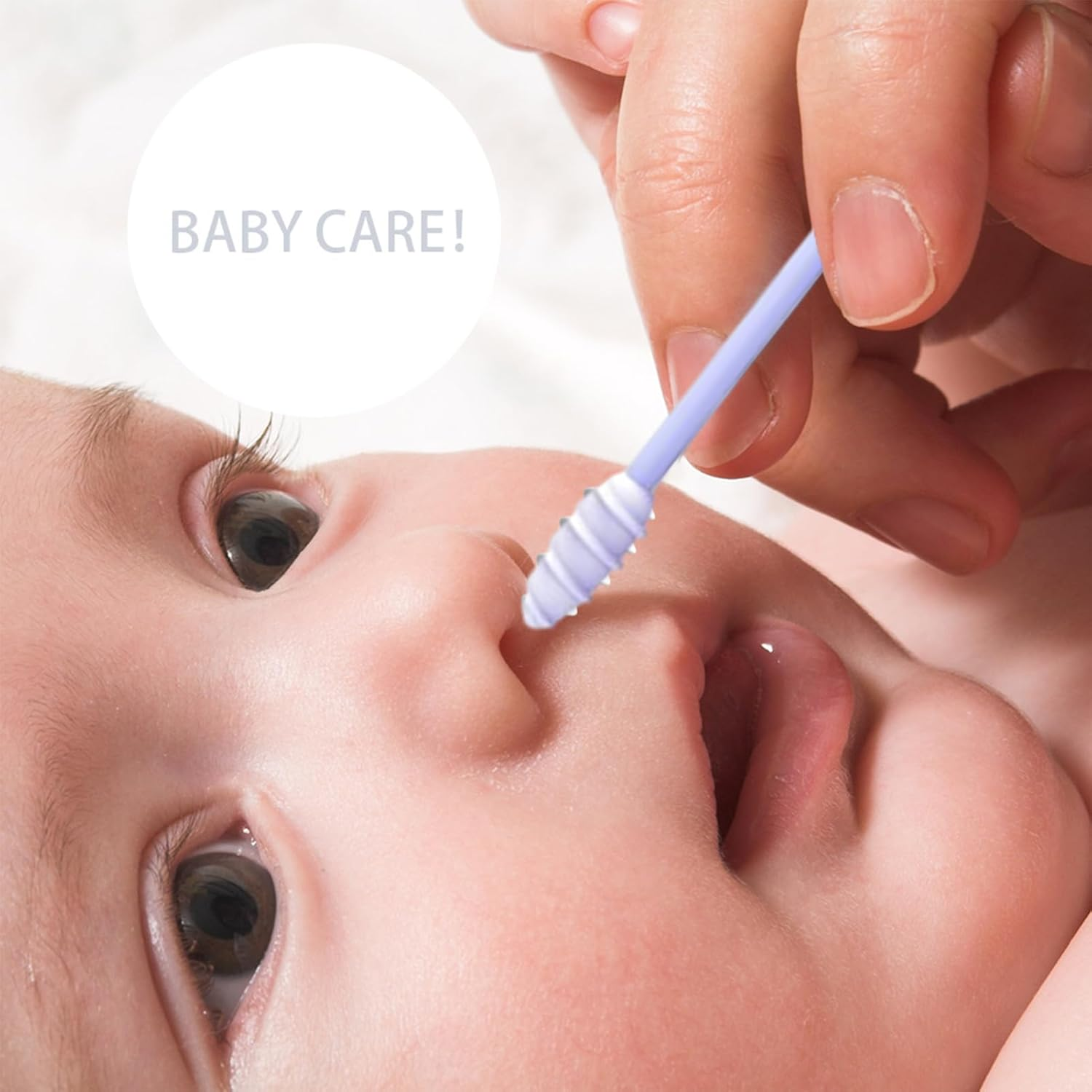 Ear Cleaner Stick | Cotton Swabs, Reusable for Ears | BPA Safe Extra Soft Kids Safety Swabs with Thin Tips, Silicone Toddler