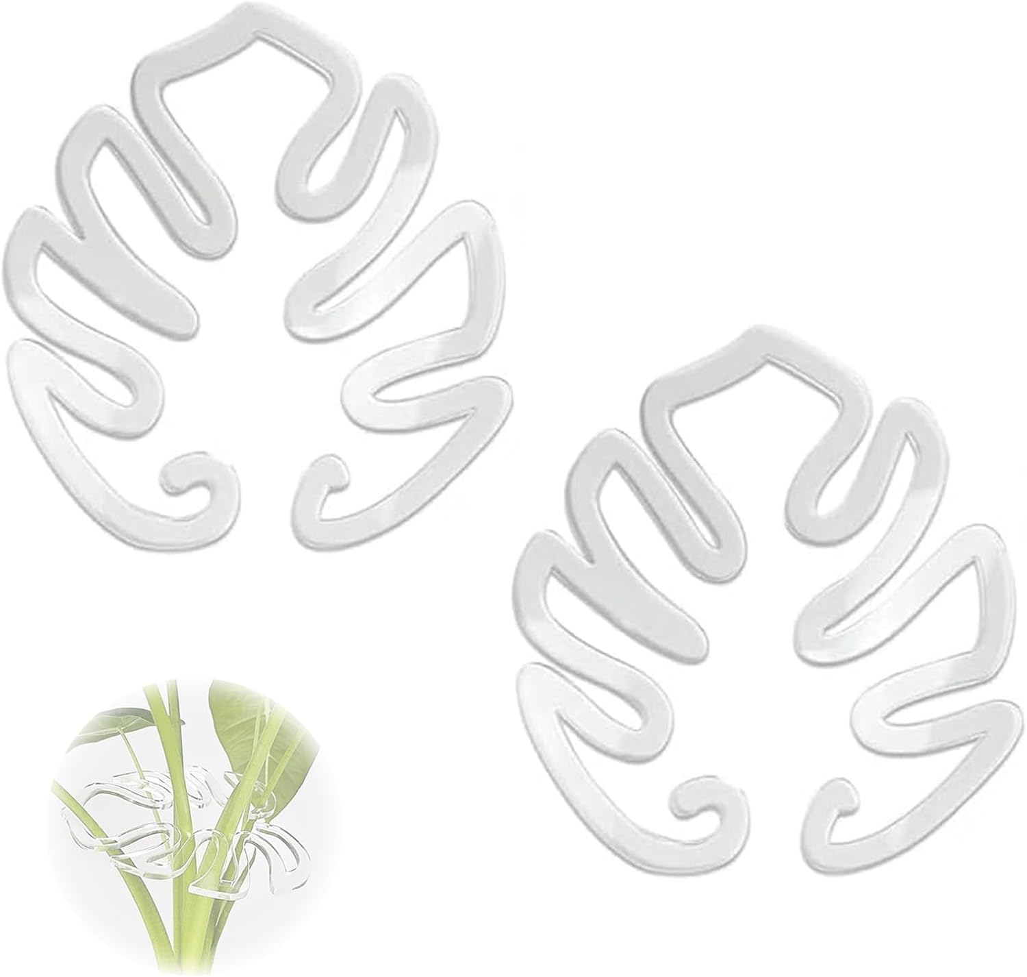 2PCS Monstera Grapple Plant Support - Turtle Shell Bamboo Clamp Set, Unique Aesthetic Plant Support Ring for Climbing Plants, Keep Indoor/Outdoor Plants Growing Vertical image number 3