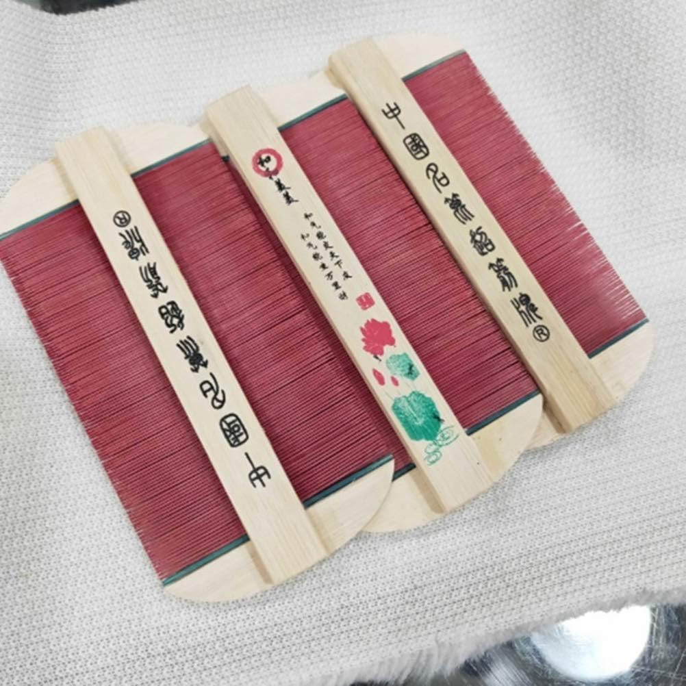 Healifty Bamboo Lice Comb Wood Hair Comb for Women Home Travel Outdoor image number 4