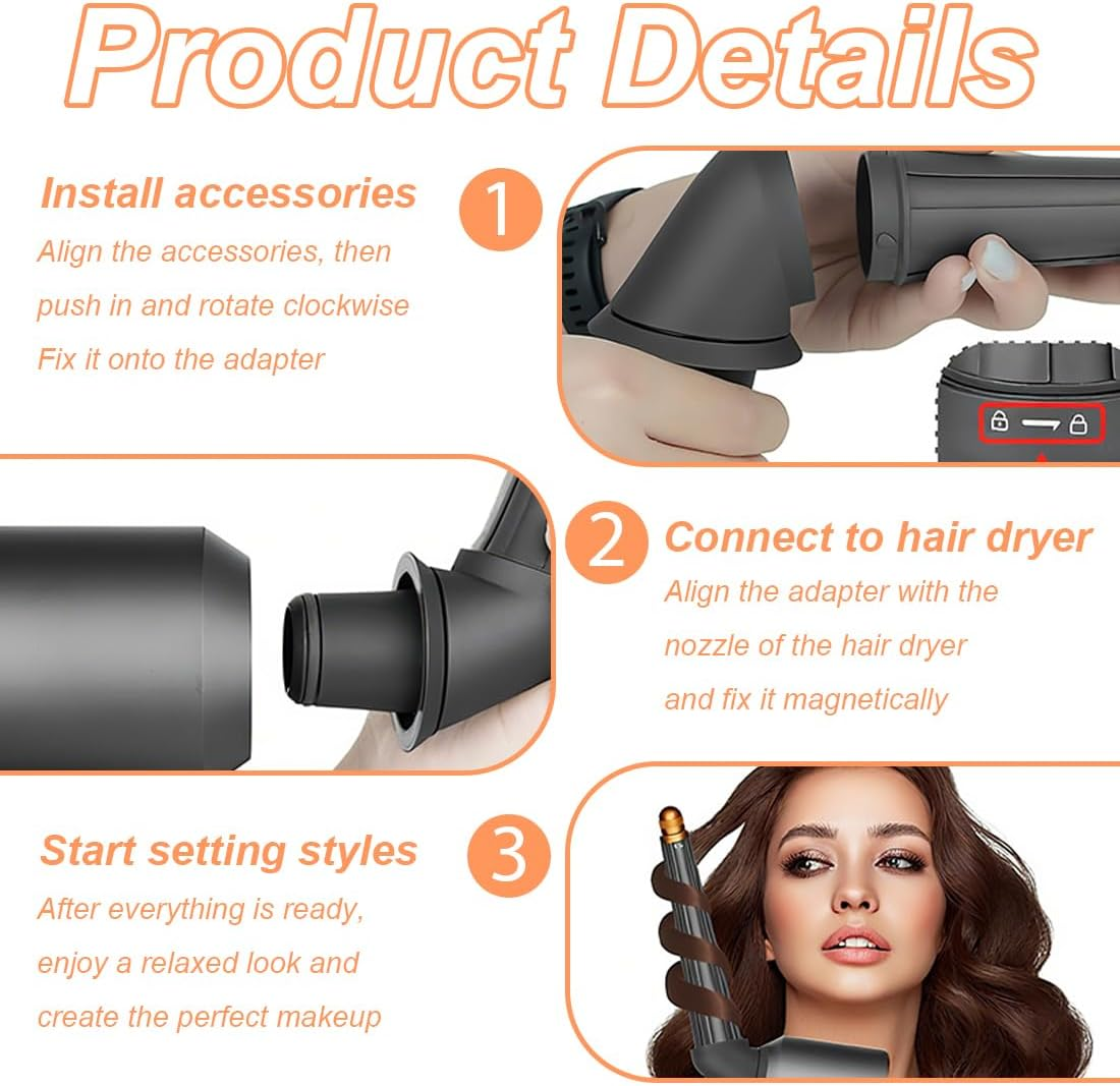 GXGM 30Mm Gold Tapered Hair Curler Hair Curler Hair Styling Tool image number 2