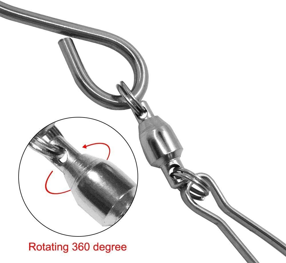 SENHAI 10 Pcs Swivel Hooks Clips for Wind Spinners Wind Chimes 5 Pcs Hanging Chains for Bird Feeders Billboard Chalkboard Planter (9.5 Inch) S Hook for Crystal Twisters Party Supply image number 6