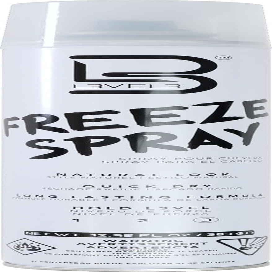 L3VEL3 Long Lasting and Strong Freeze Hair Spray 383 G image number 3
