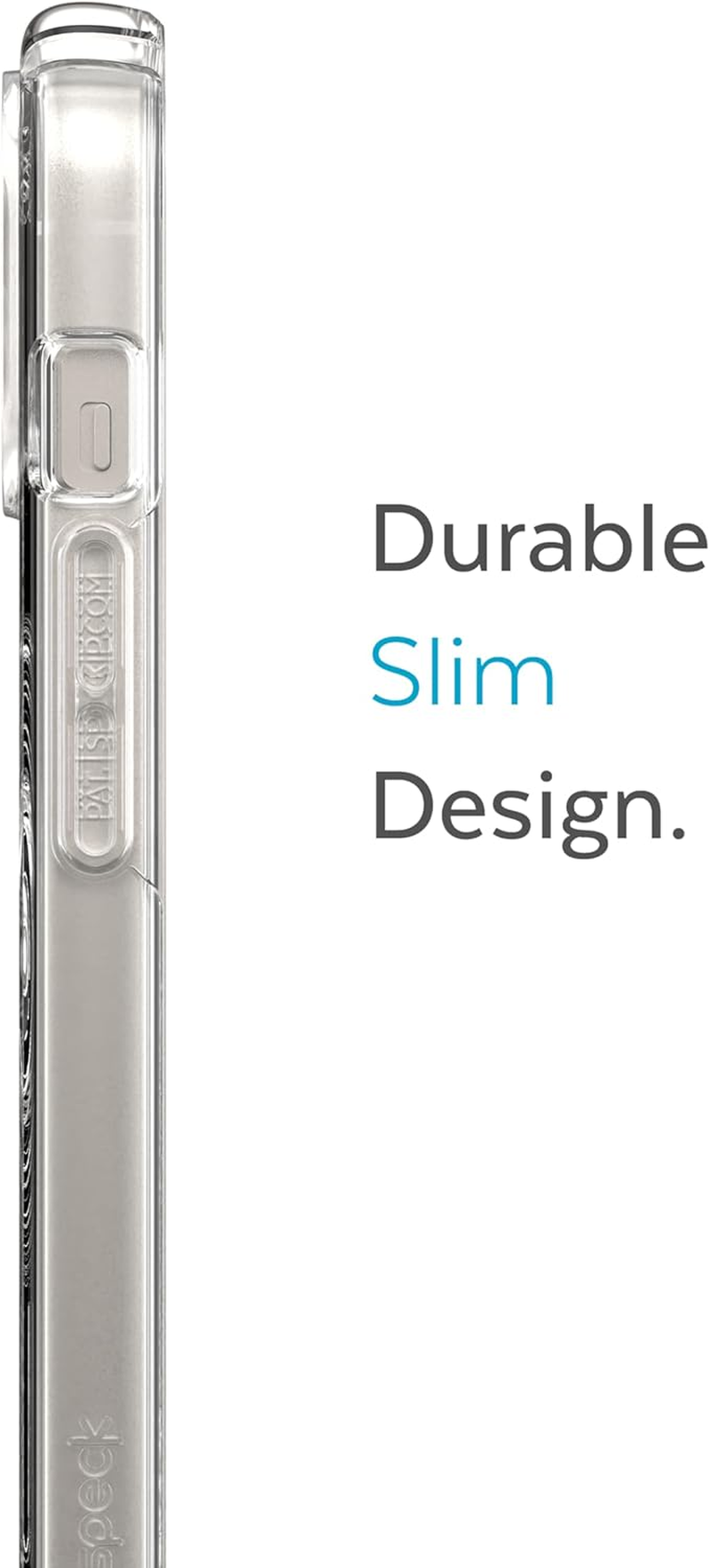 Speck Presidio Perfect Magsafe Case for Iphone 14 Plus, Clear/Silver image number 6