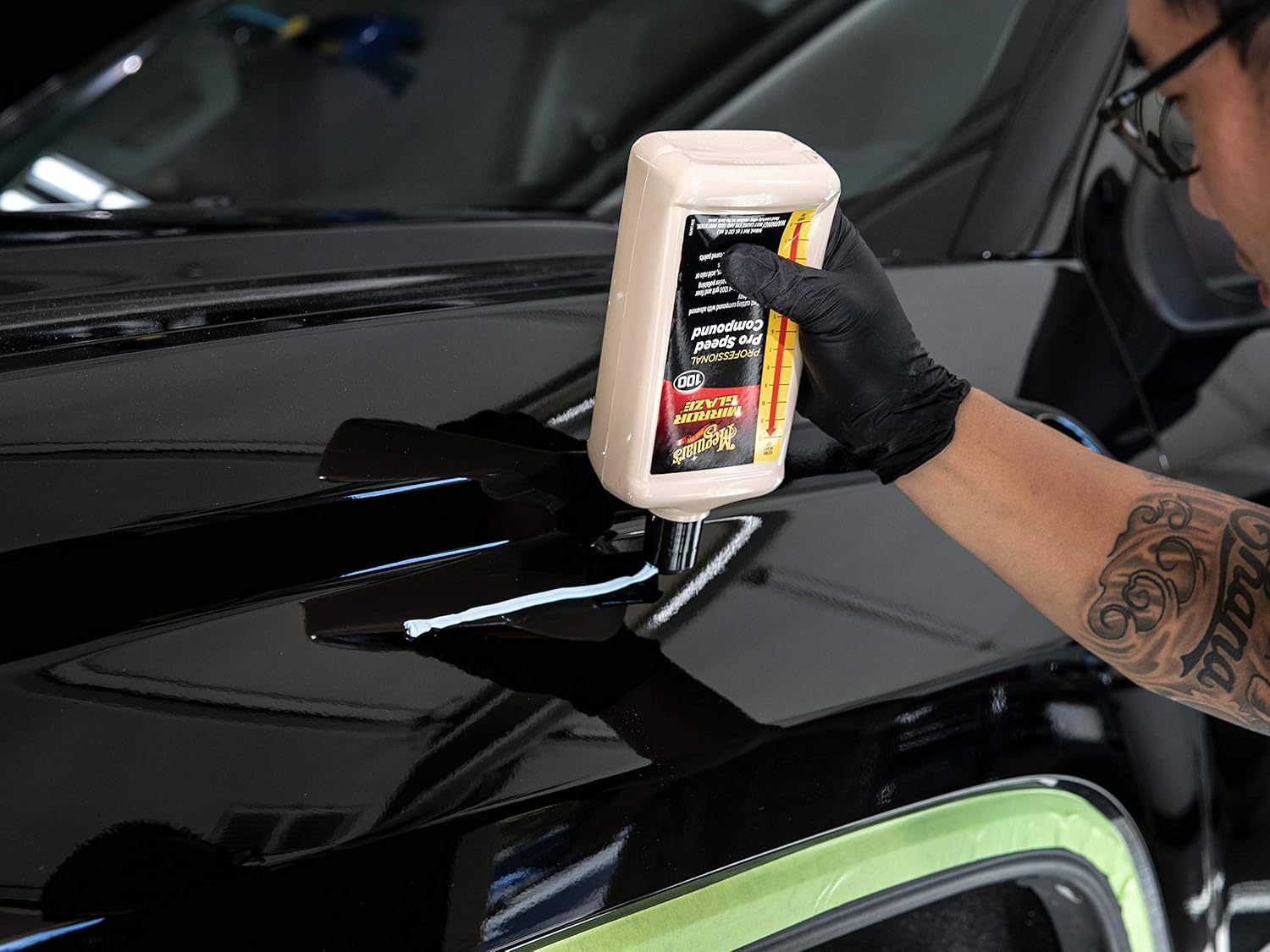 Meguiar'S M100 Mirror Glaze Pro Speed Compound - 32 Oz. image number 5